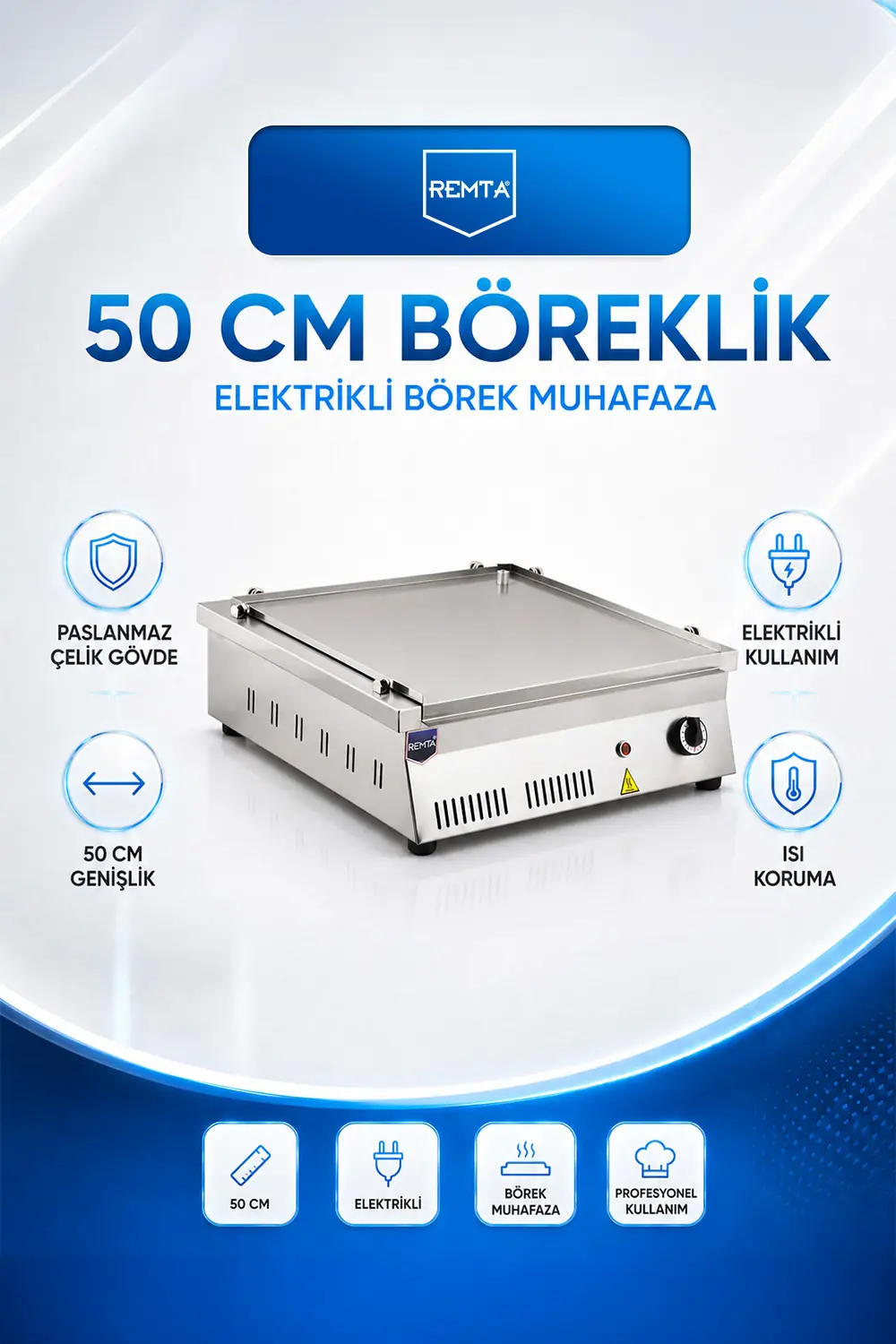 50 cm Börek Muhafaza Elektrikli