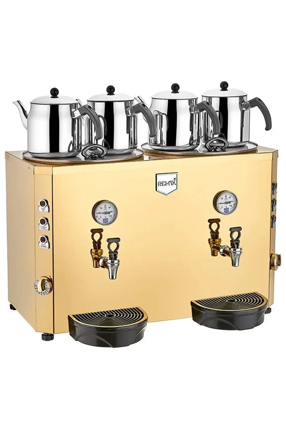 4 Demlikli Jumbo Çay Makinesi 46 lt (Şamandıralı)