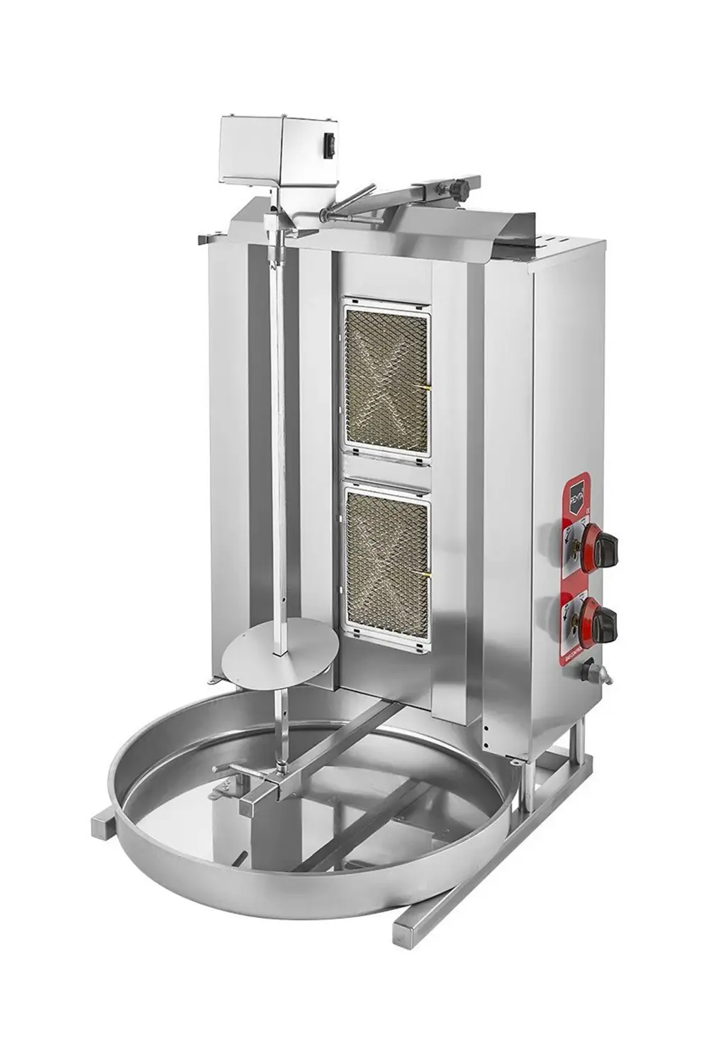 2 Radyanlı Üstten Motorlu Gazlı (CE) Döner Ocağı