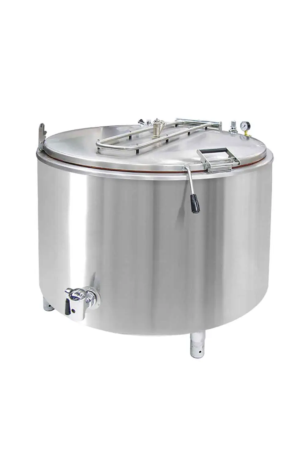 Kaynatma Tenceresi Buharlı 500 Litre Krom Çelik