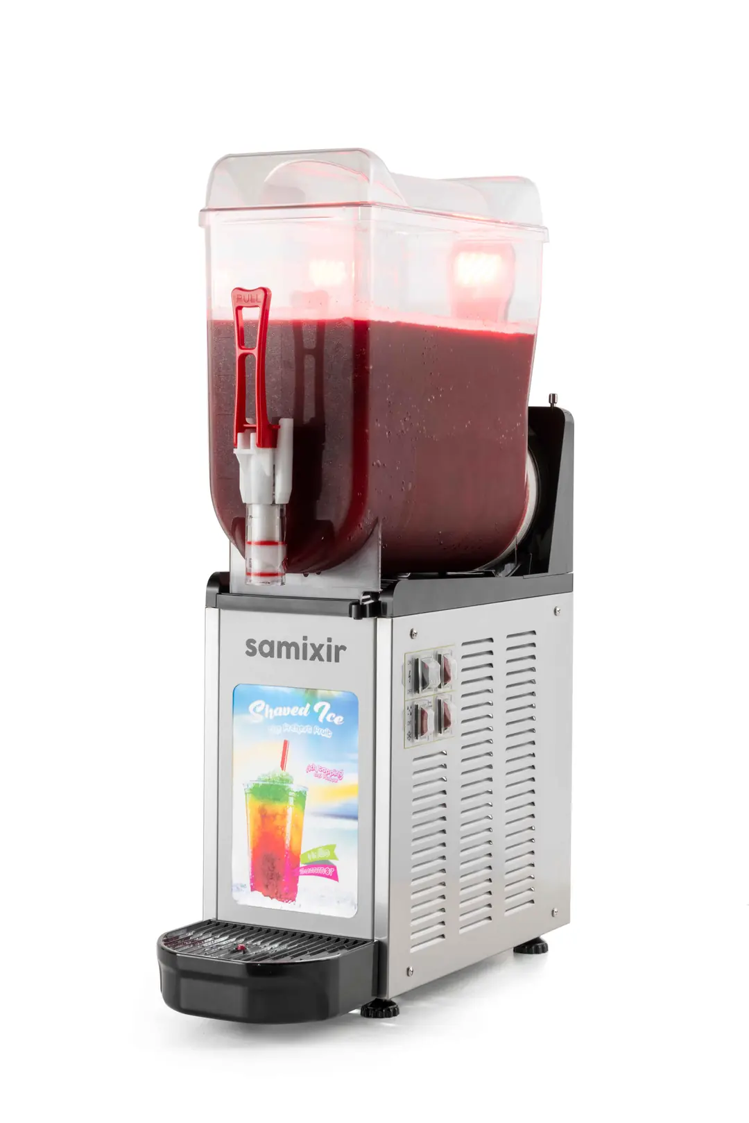 Samixir Allure Ice Slush Granita Milkshake ve Soğuk Meyve Suyu Dispenseri (12 Lt) Inox