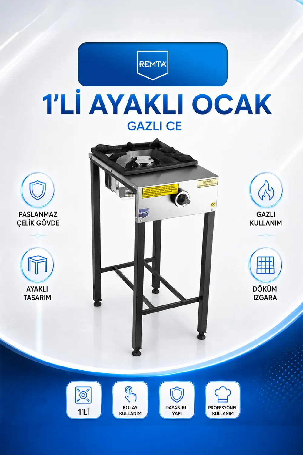 OCAKLAR - 1 li Ayaklı Gazlı CE