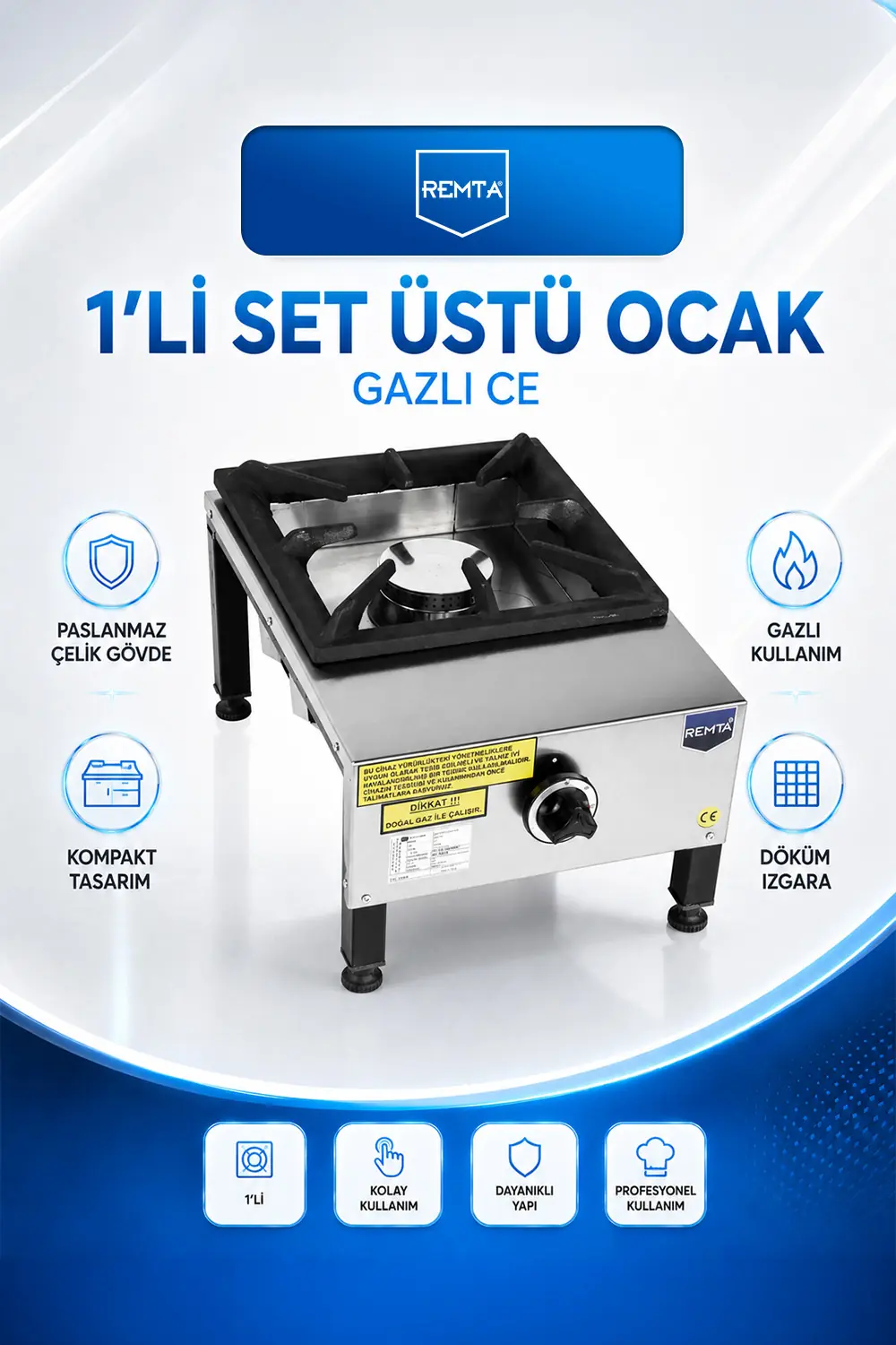 OCAKLAR - 1 li Set Üstü Gazlı CE