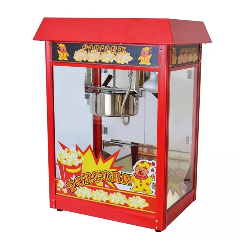 Set Üstü Popcorn Mısır Patlatma Makinesi, 53x43x7 cm, Kırmızı