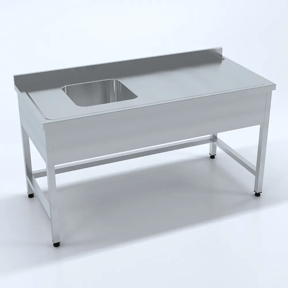 Tek Evyeli Tezgah 220x70x85