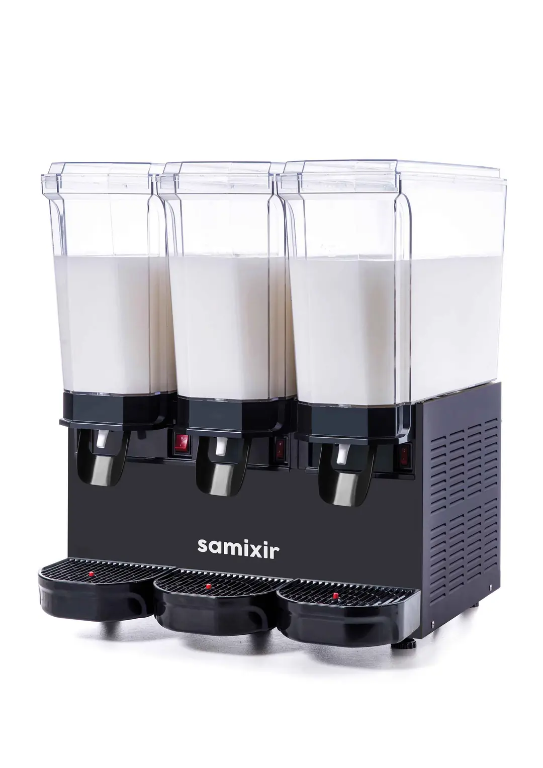 Samixir Triple Klasik Karıştırıcılı Soğuk İçecek Dispenseri (20+20+20 Lt) Siyah