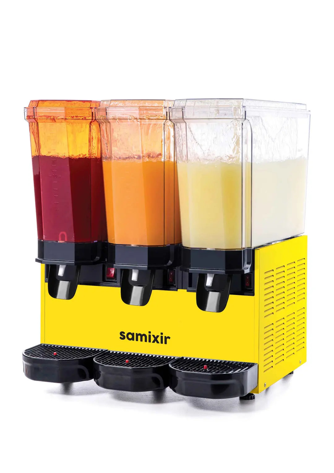 Samixir Triple Klasik Fıskiyeli Soğuk İçecek Dispenseri (20+20+20 Lt) Sarı