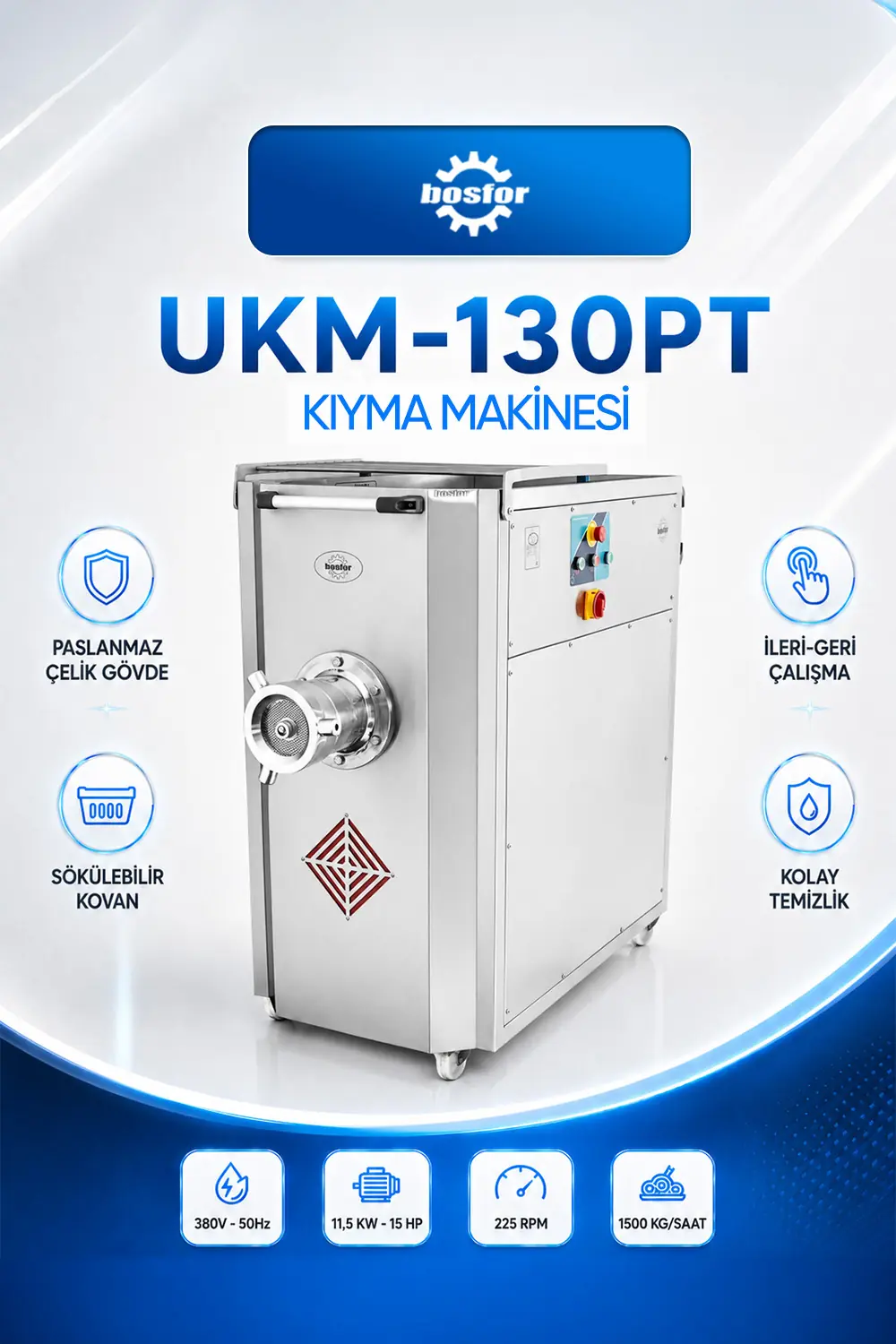 UKM -130PT KIYMA MAKİNASI