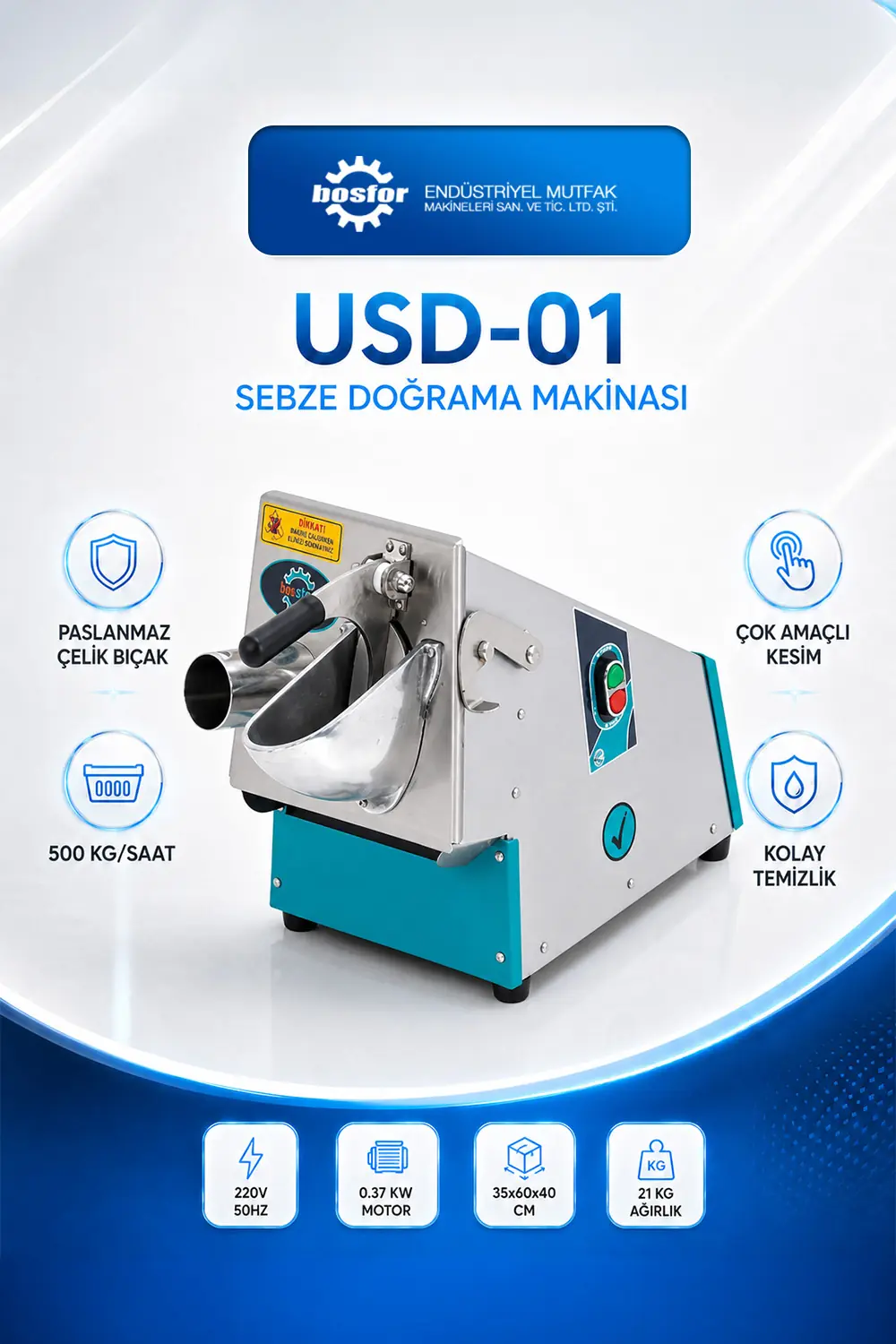 USD-01 SEBZE DOĞRAMA MAKİNASI