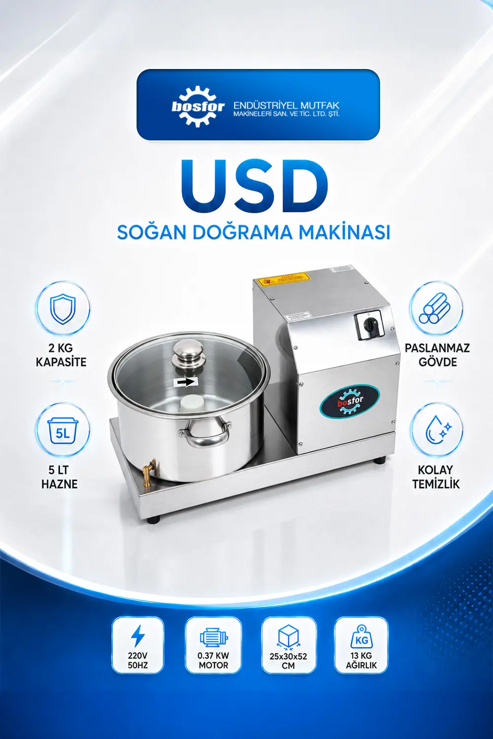 USD SOĞAN DOĞRAMA MAKİNASI
